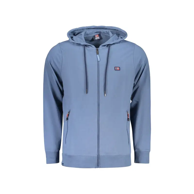 Norway 1963 Felpa Maniche Lunghe Uomo Blu Zip