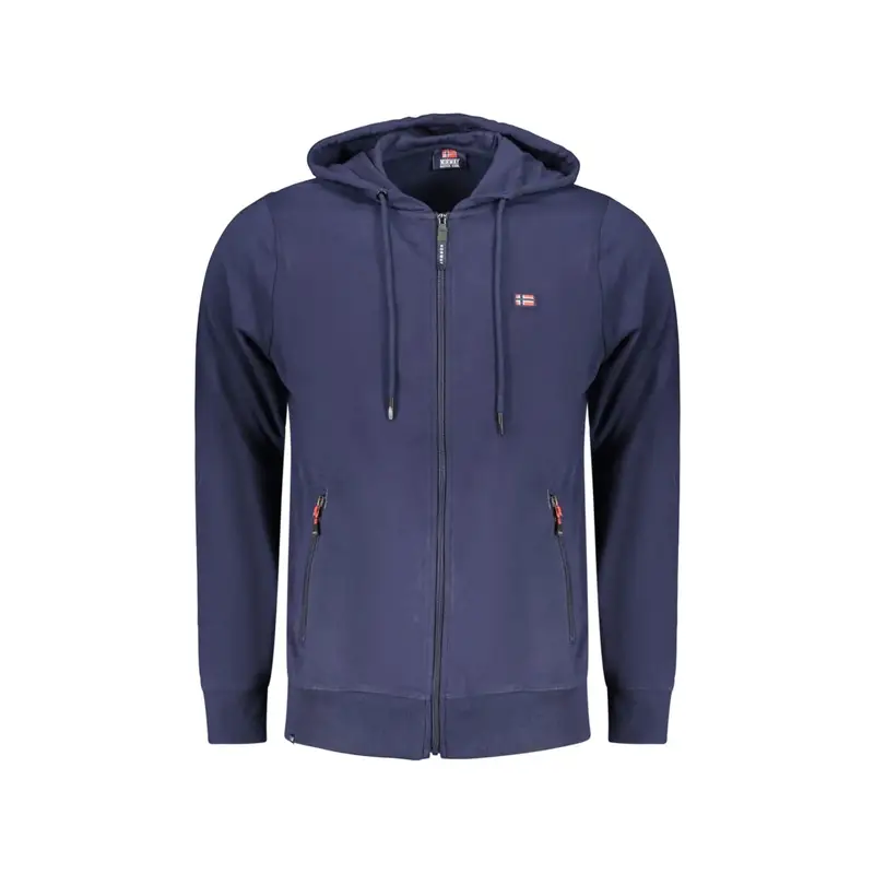 Norway 1963 Felpa Maniche Lunghe Uomo Blu Zip