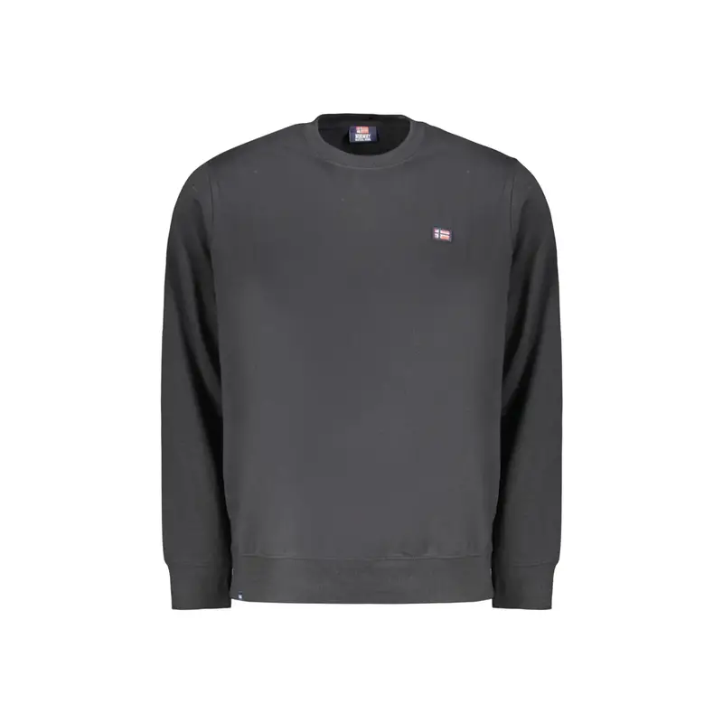 Norway 1963 Felpa Maniche Lunghe Uomo Nera Logo Nero