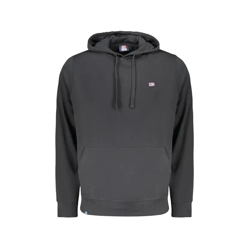 Norway 1963 Felpa Maniche Lunghe Uomo Nera Logo Nero