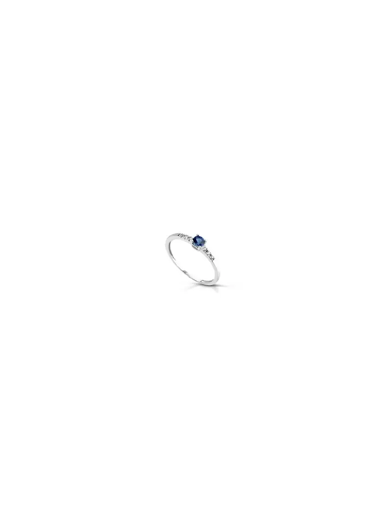 NOTINI-ORO Anello in oro bianco 18Kt con diamanti naturali e zaffiri F-ANFANTASY/2Z