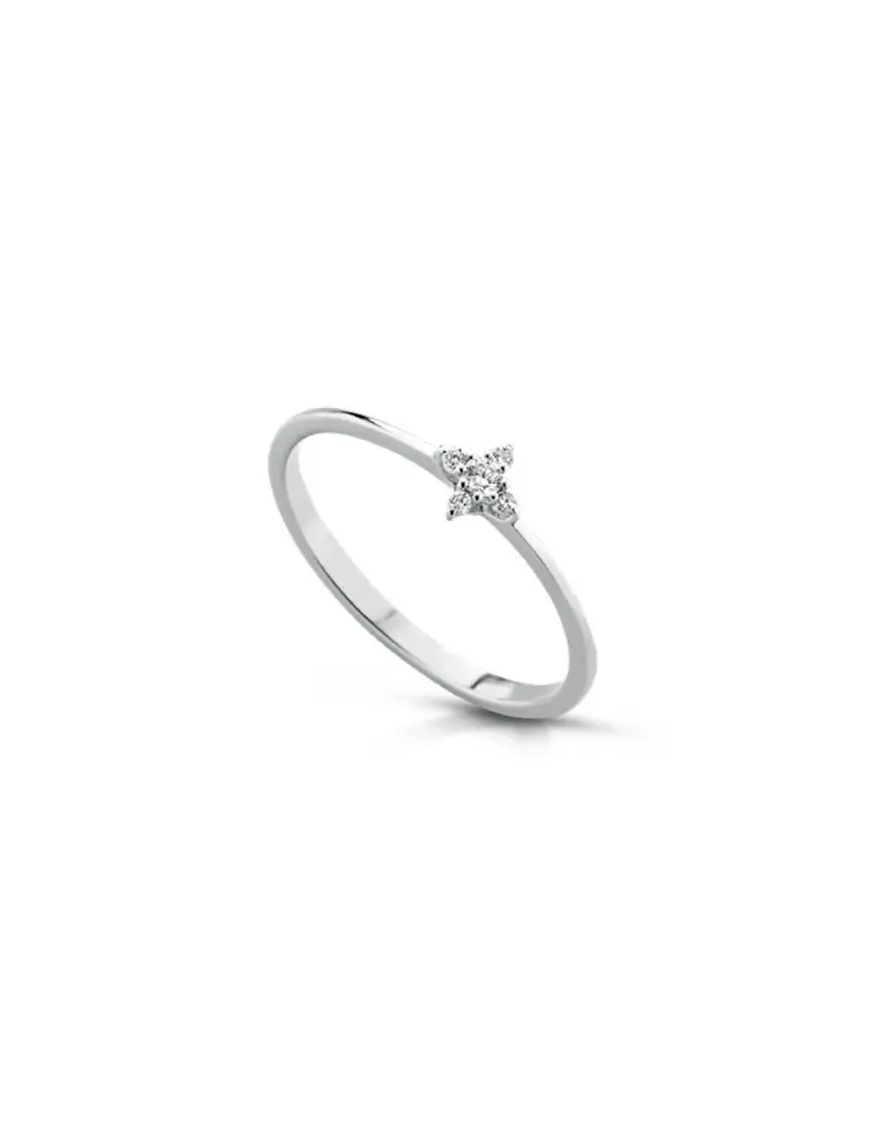 NOTINI-ORO Anello in oro bianco 18Kt con diamanti naturali F-ANTIP/2