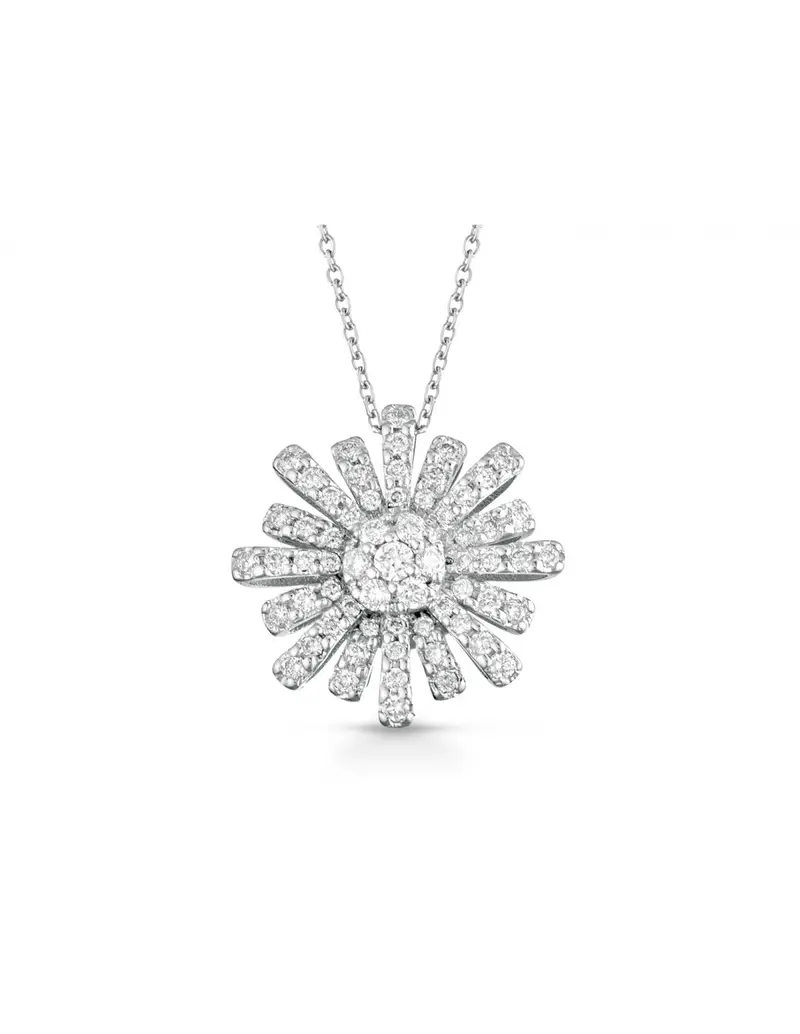 NOTINI-ORO Girocollo in oro bianco 18Kt con diamanti naturali F-CIOAPRIL/1