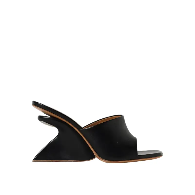 Off White Ciabattine con tacco da donna Noir