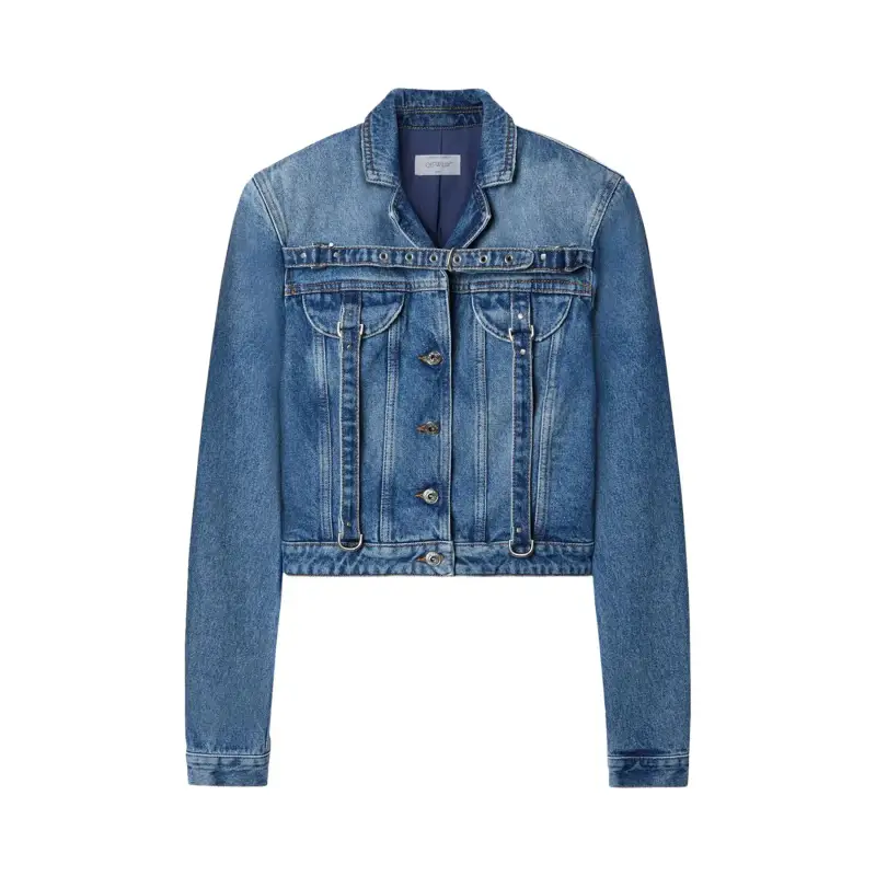 Off White Giacca di jeans da donna Main Collection Bleu