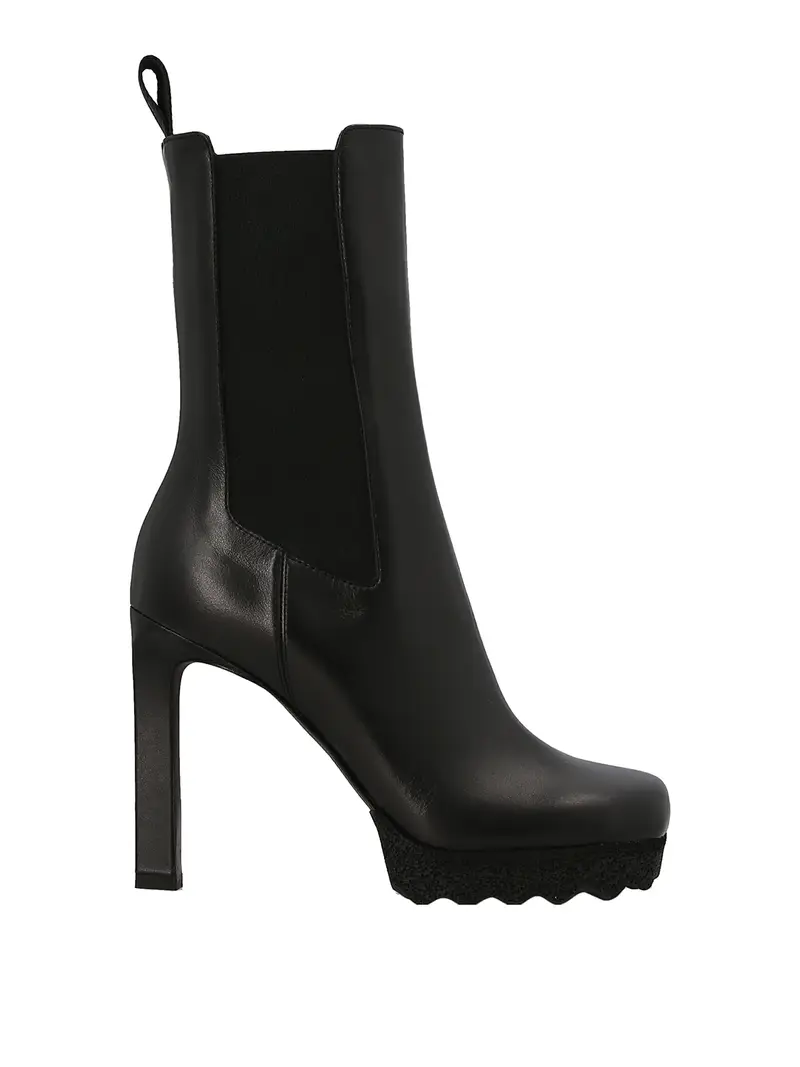 Off-White Stivaletti Chelsea Nero 4127378
