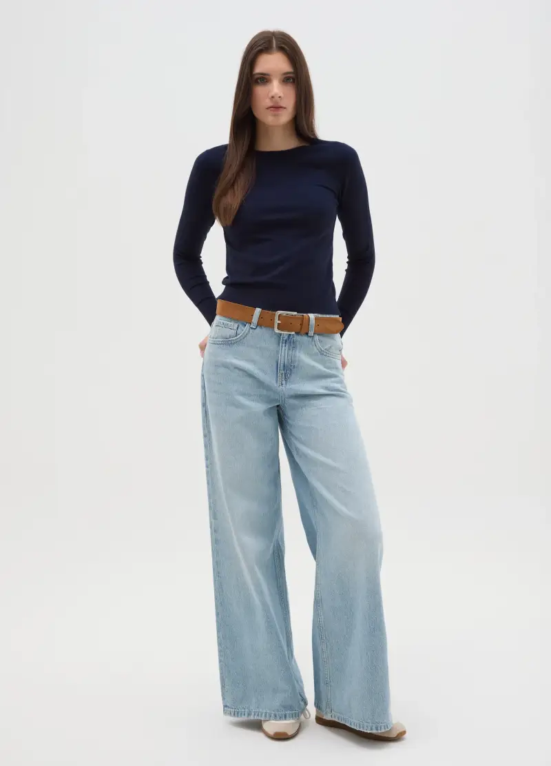OVS HOUSEBRAND OVS, Maglione Blu Vestibilità Fitted, Donna, Blu