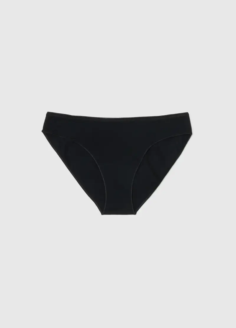OVS HOUSEBRAND OVS, Mutandine Nere Da Ragazza In Cotone Elasticizzato Regular Fit, Unisex, Nero
