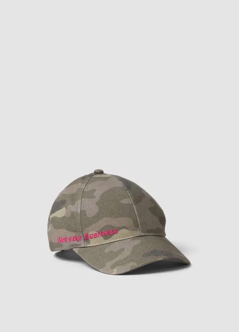 OVS KIDS Cappello Da Baseball In Puro Cotone Multicolor Camouflage Da Bambina, Multicolor