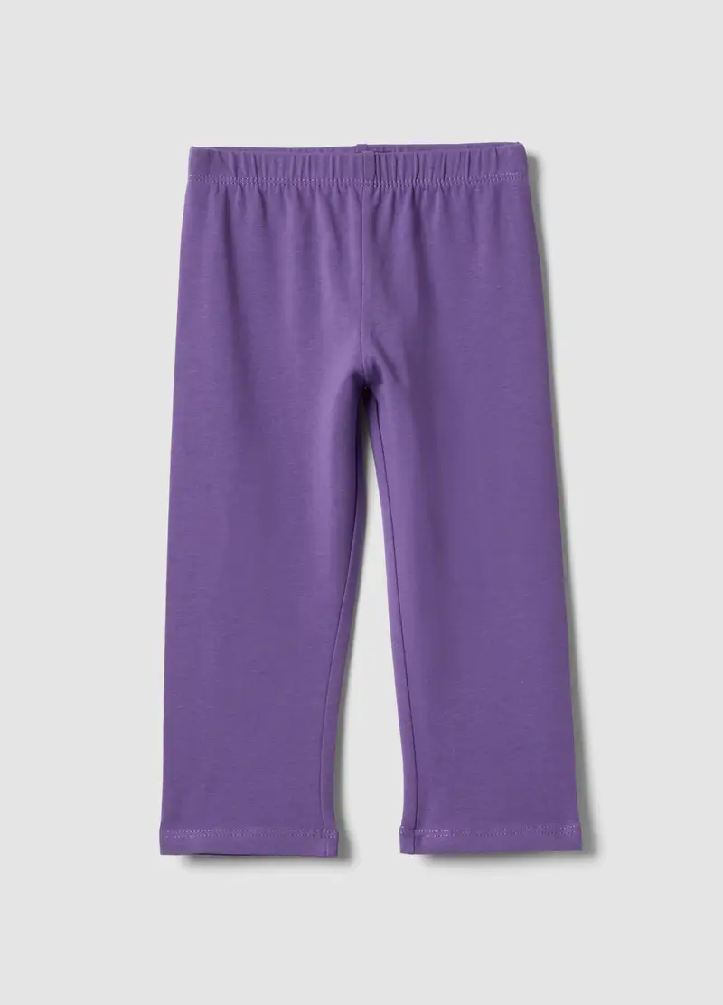 OVS KIDS Leggings In Cotone Viola Slim Fit Per Bambine, Bambina, Viola