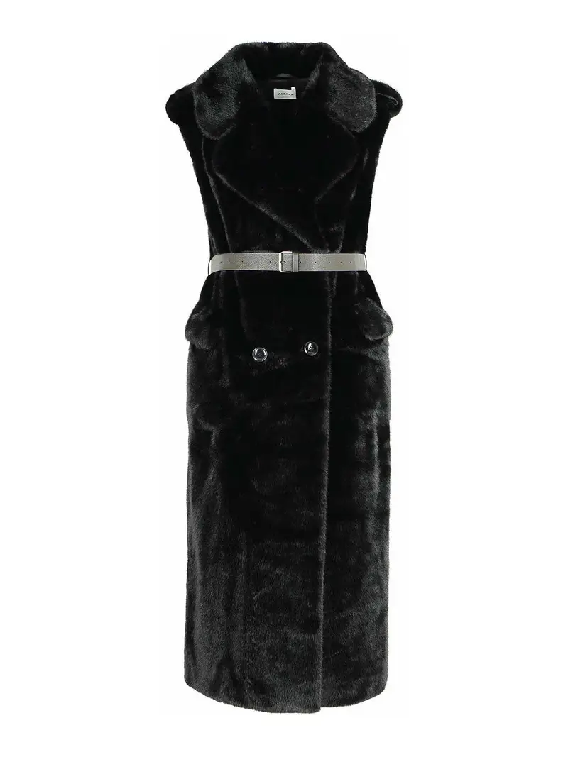 P A R O S H Pelliccia in finto nero