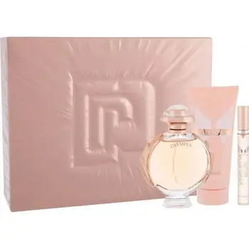Paco Rabanne Set regalo Olympea Eau de Parfum 80 ml, lozione corpo 100 ml e mini 10 ml