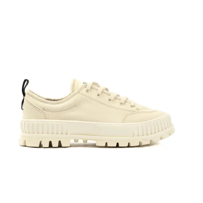 Scarpe da ginnastica in tela Palladium Pallashock Lo Organic 2 Blanc