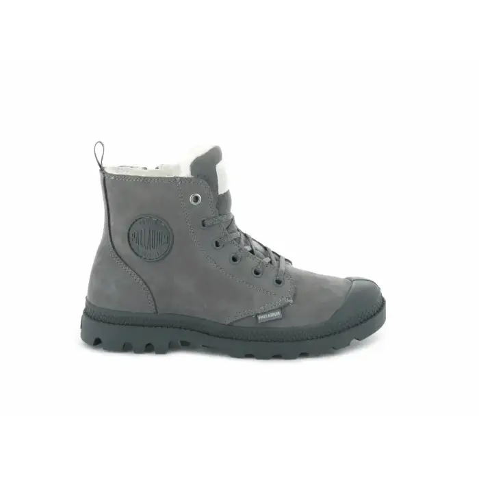 Scarponcini con zip da donna Palladium Pampa Hi WL Gris