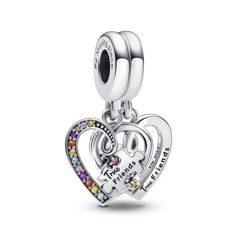 PANDORA Charm Pendente Puzzle dell Amicizia Divisibile