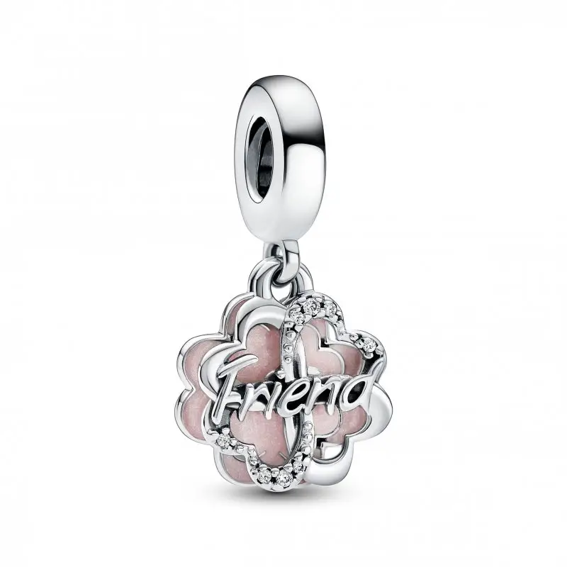 PANDORA Charm Pendente Quadrifoglio dell Amicizia