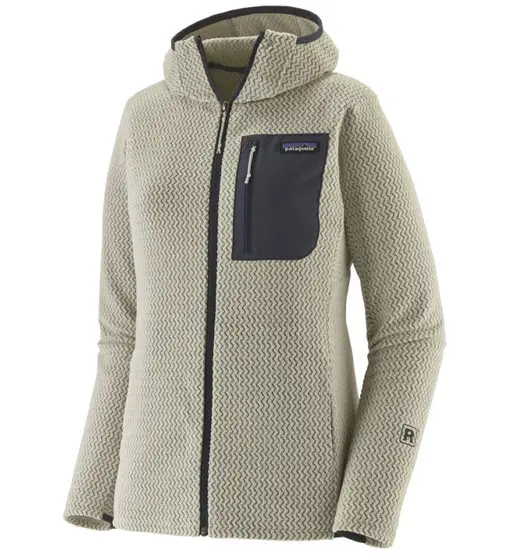 Patagonia Ws R1 Air Full-Zip Hoody - felpa in pile - donna White