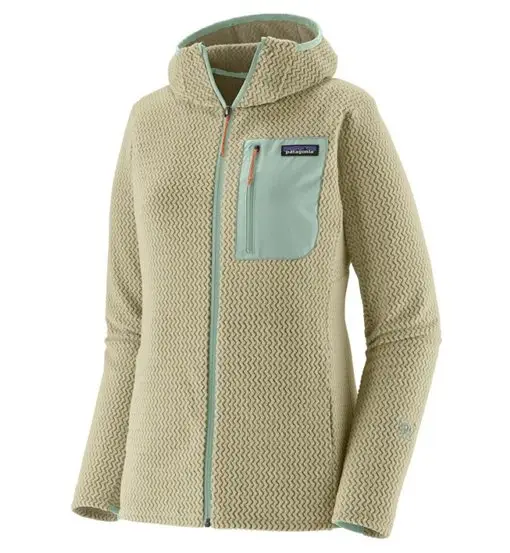 Patagonia Ws R1 Air Full-Zip Hoody - felpa in pile - donna Yellow