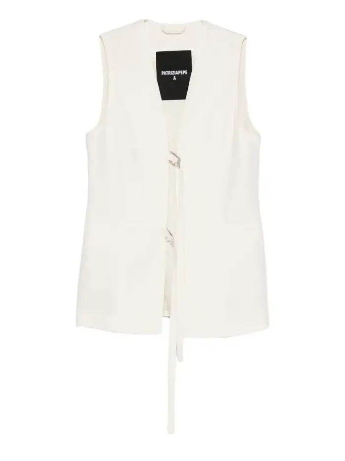gilet patrizia pepe da donna - avorio