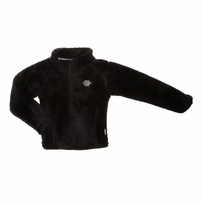 Felpa con cappuccio in pile da bambina Peak Mountain Gany Noir