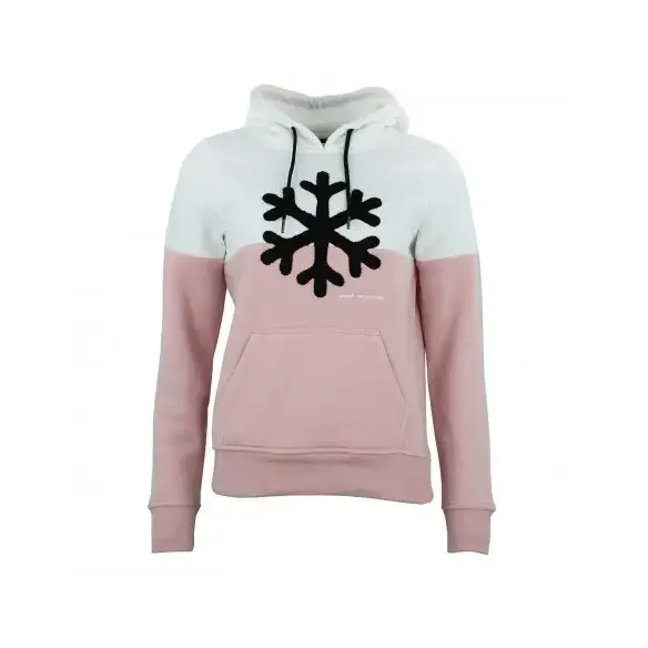 Felpa con cappuccio in pile da donna Peak Mountain Acarlo Blanc