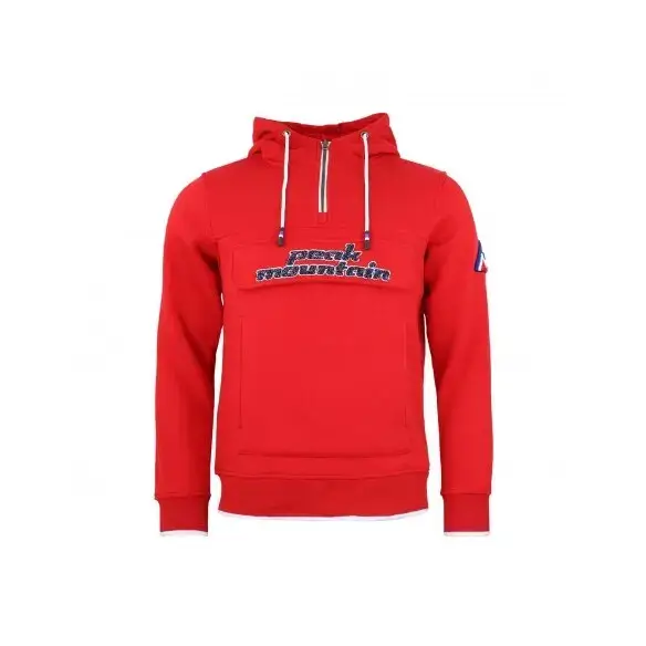 Felpa con cappuccio Peak Mountain Ceflow Rouge