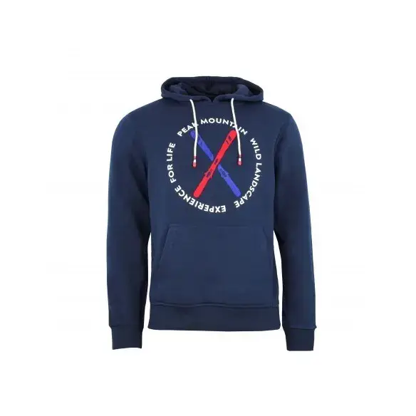 Felpa con cappuccio Peak Mountain Conor Bleu