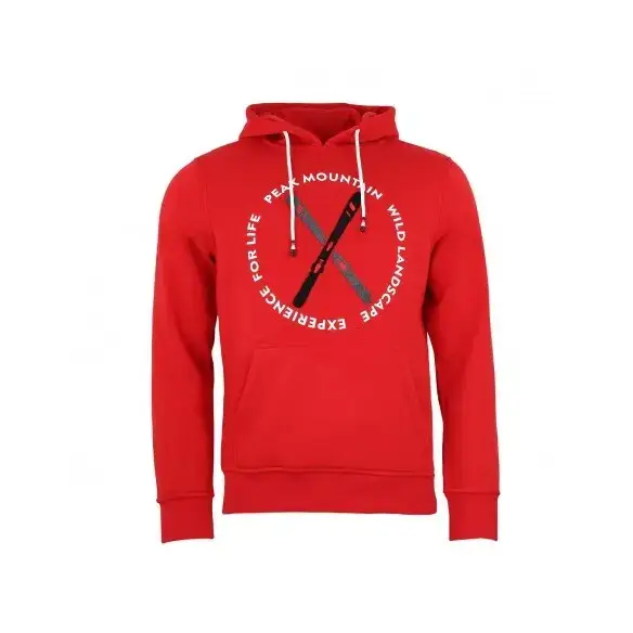 Felpa con cappuccio Peak Mountain Conor Rouge