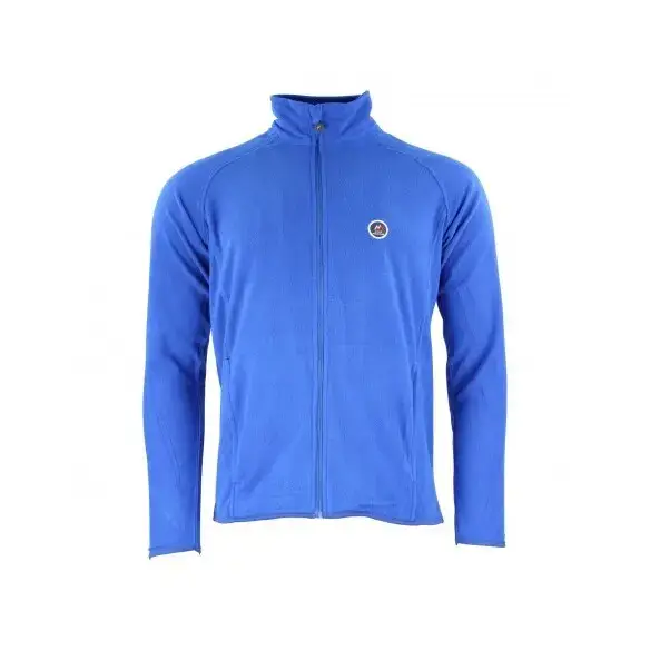 Felpa in pile con zip Peak Mountain Cafonor Bleu