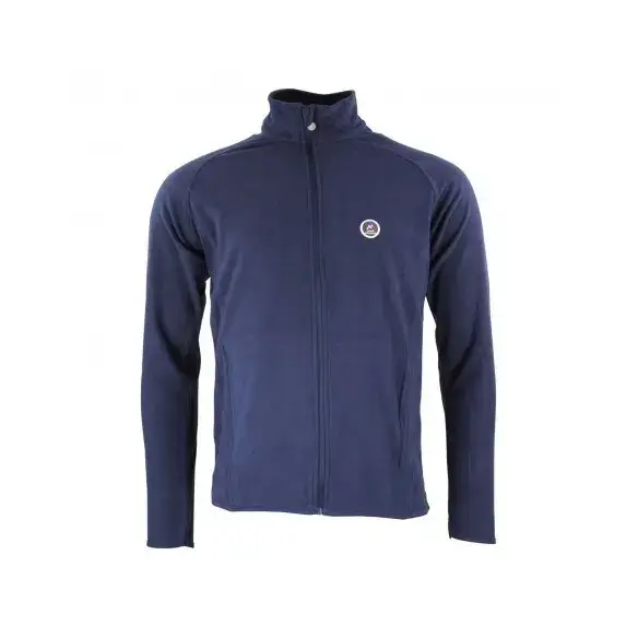 Felpa in pile con zip Peak Mountain Cafonor Bleu
