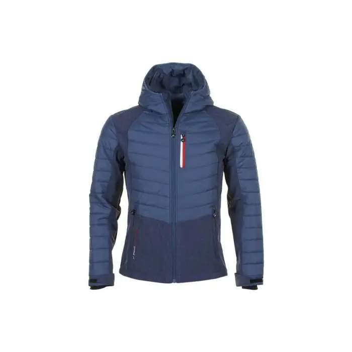 Giacca softshell bimateriale Peak Mountain Calender Bleu