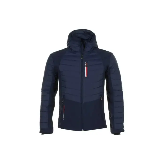 Giacca softshell bimateriale Peak Mountain Calender Bleu