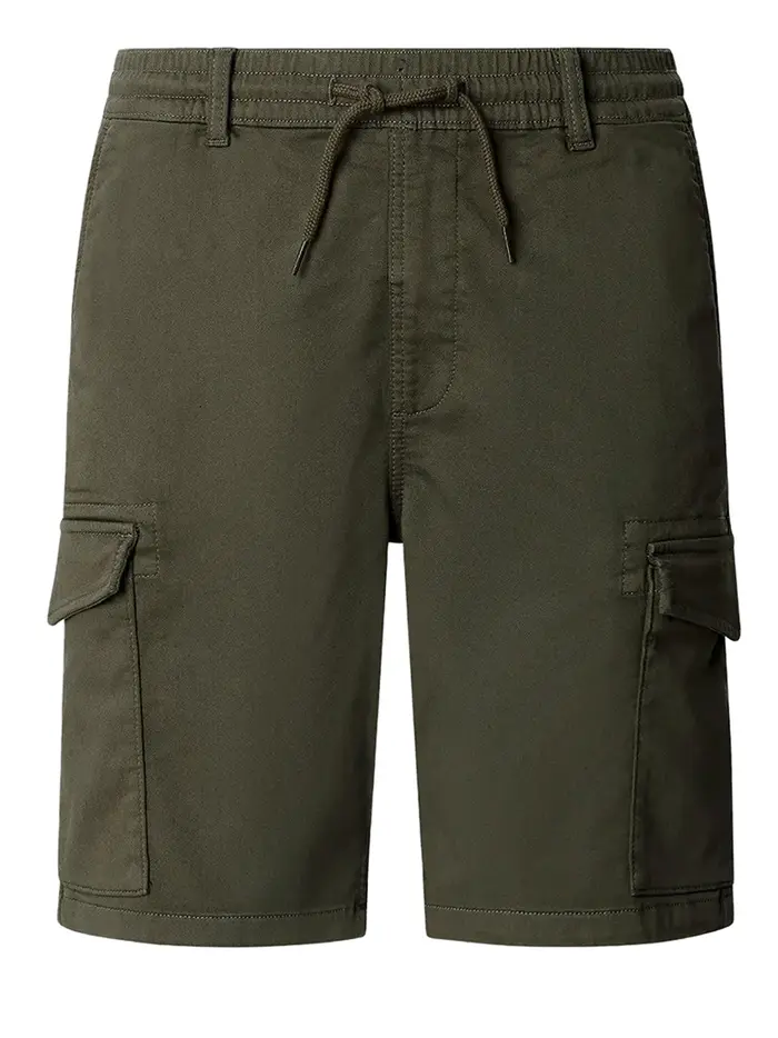 bermuda casual pepe jeans gymdigo da uomo - verde