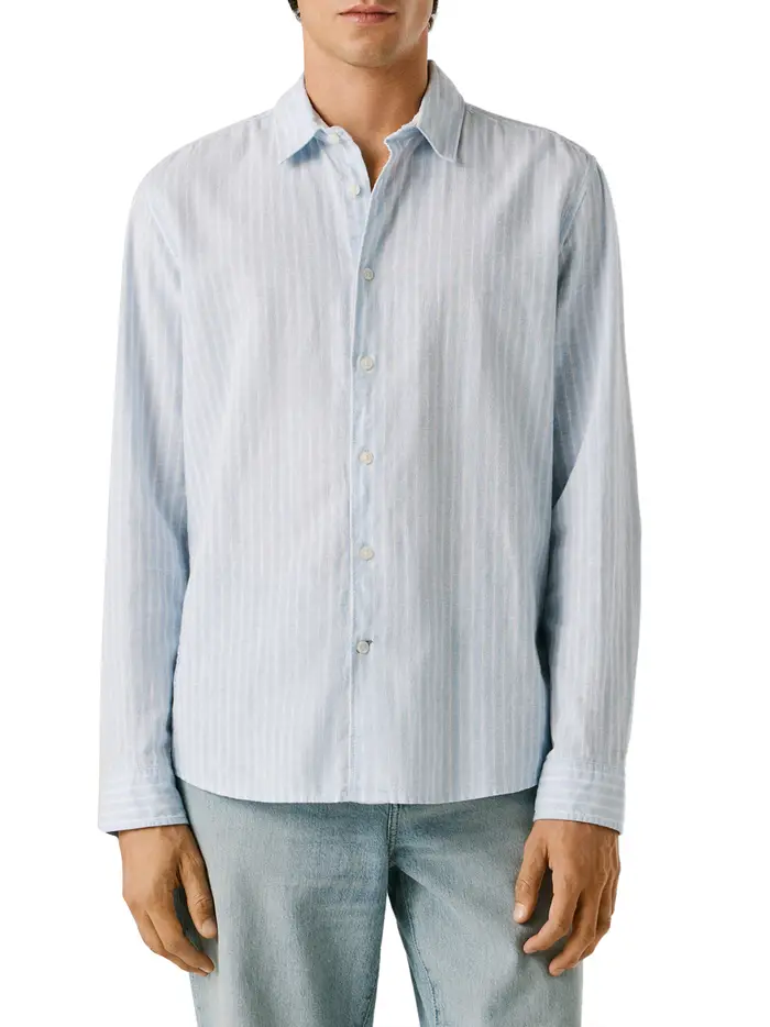 camicia pepe jeans da uomo - celeste