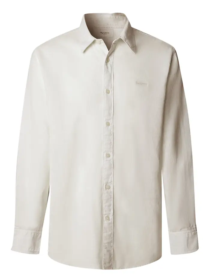 camicia pepe jeans payton da uomo - bianco