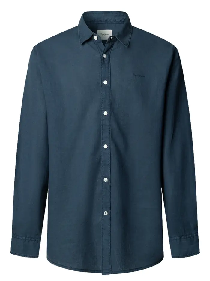 camicia pepe jeans payton da uomo - blu