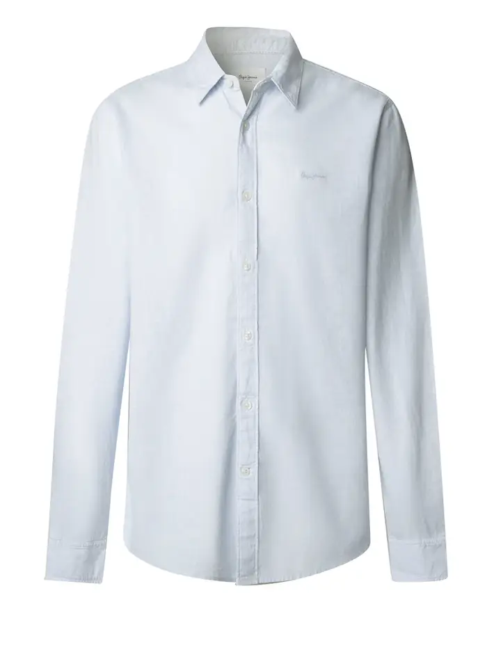 camicia pepe jeans payton da uomo - celeste