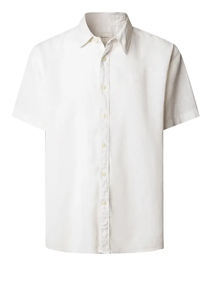 camicia pepe jeans percy da uomo - bianco