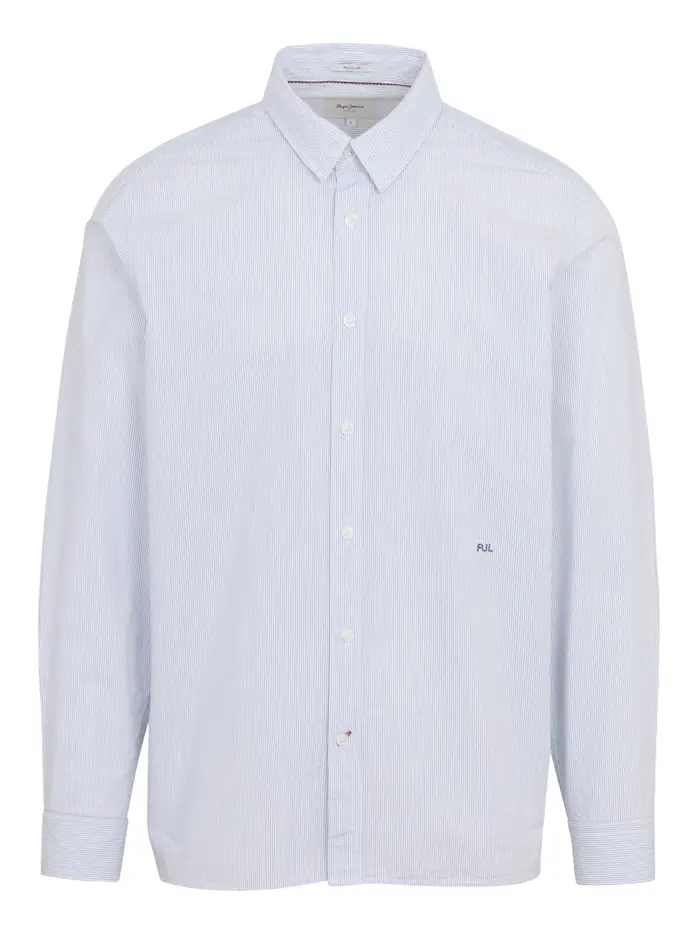 camicia pepe jeans piero da uomo - celeste