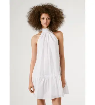 per donna PL953761 Abito bianco Lena (XL), Casual, Cotone, Senza maniche / cinghie