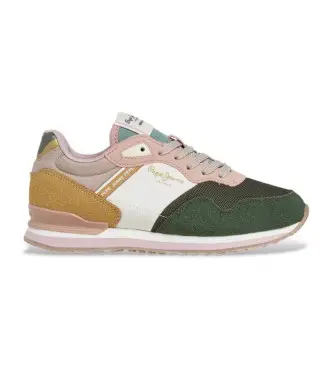 Pepe Jeans per donna/ragazza PGS400007 Sneakers multicolor London Bet, Basso, Stringhe, Casual, Multicolore, moda per bambini