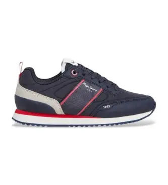 Pepe Jeans per ragazzo PBS400001 Sneakers blu navy Dublin Clue, Basso, Stringhe, Casual, moda per bambini