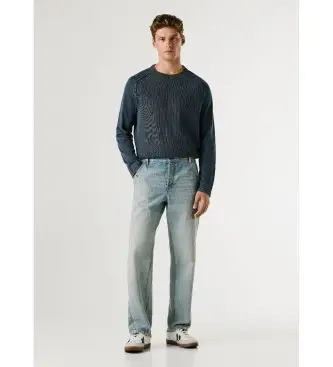 per uomo PM2084538 Pantaloni larghi Tapered Helix Authentic blu (38/30), Casual, Cotone, Denim