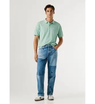 per uomo PM2084539 Jeans blu a contrasto Helix (38/30), Casual, Cotone, Denim