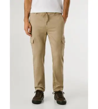 per uomo PM211725 Pantaloni cargo beige Gymdigo (38), Casual, Cotone