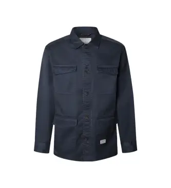 per uomo PM3090822 Camicia blu navy Channon (M), Casual, Cotone, Manica lunga