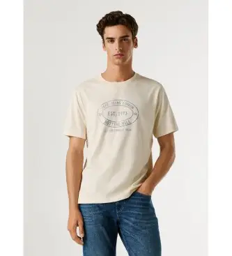 per uomo PM5010314 Maglietta Gon bianco sporco (S), Casual, Cotone, Manica corta