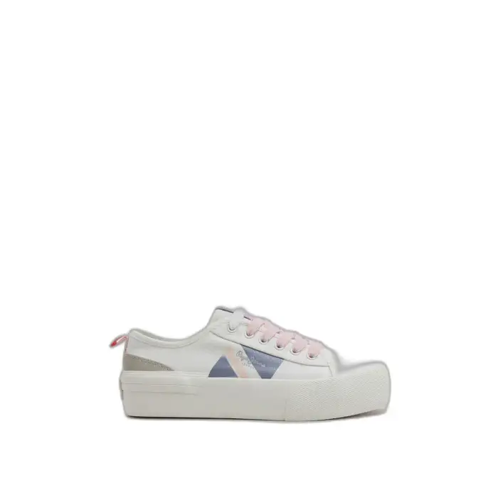 Scarpe da ginnastica da donna Pepe Jeans Allen Flag Color Blanc
