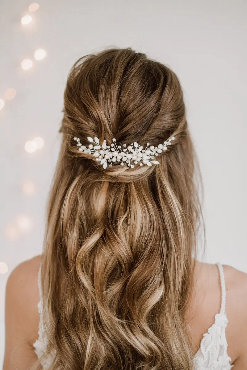 Perlenbräute Kris Pettine per capelli Rosa