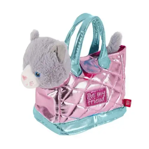 Perletti Borsa a mano con peluche Coco gat Rose